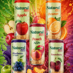 Natural 100% Juice 250ml Can (Pack of 6)